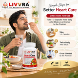 Livvra Heart Care – Herbal Ayurvedic Heart Support Capsules | 60 Capsules 3