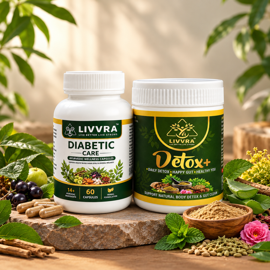 LIVVRA Fat 2 Fit + Detox+ Wellness Combo