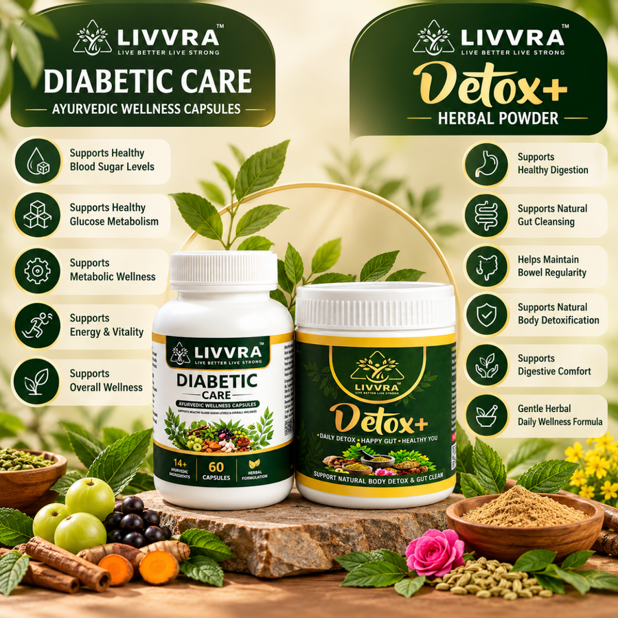 LIVVRA Fat 2 Fit + Detox+ Wellness Combo