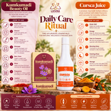 LIVVRA Kumkumadi Beauty Oil + Cursca Juice Combo 4