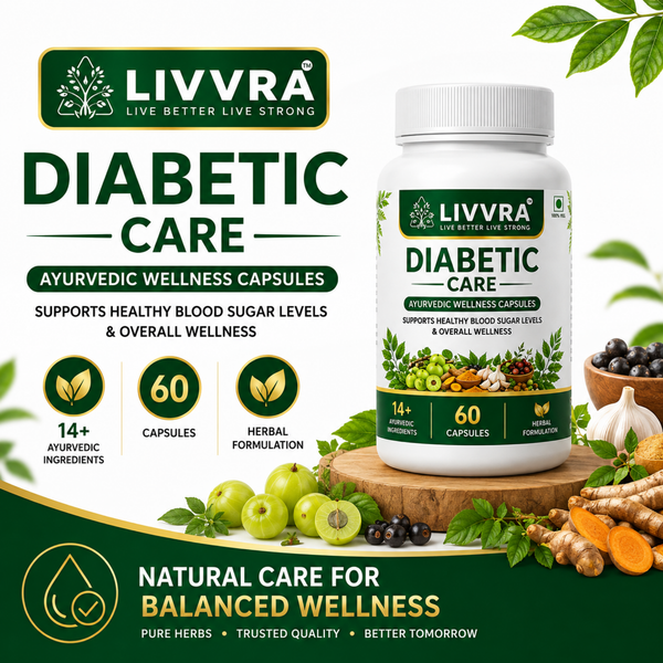 LIVVRA Diabetic Care Capsules | Ayurvedic Wellness Supplement