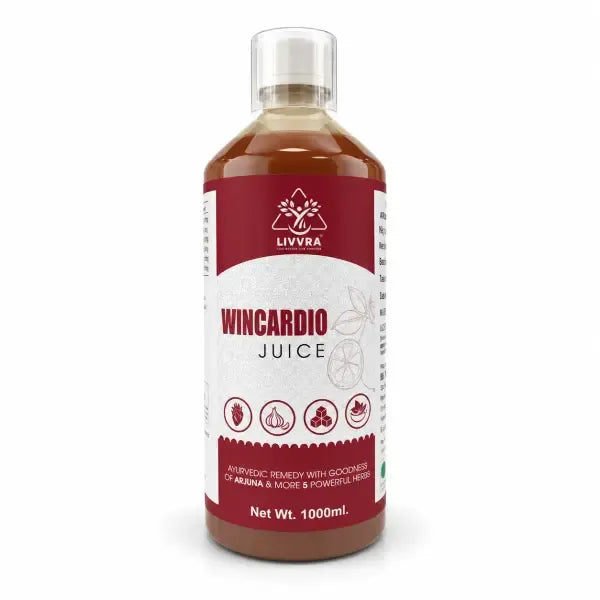 LIVVRA Wincardio Juice – Arjuna Ayurvedic Heart Wellness Drink (1000ml)