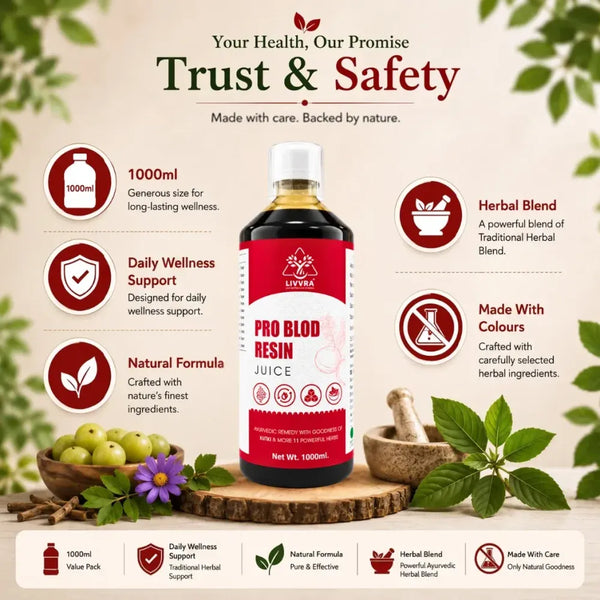LIVVRA Pro Blod Resin Juice – Kutki Ayurvedic Wellness Drink (1000ml)