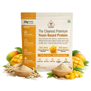 LIVVRA Yeast-Based Protein – Mango Flavour (1kg)