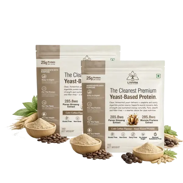 LIVVRA Yeast-Based Protein – 2 Pack Combo (1kg x 2) - gallery 1