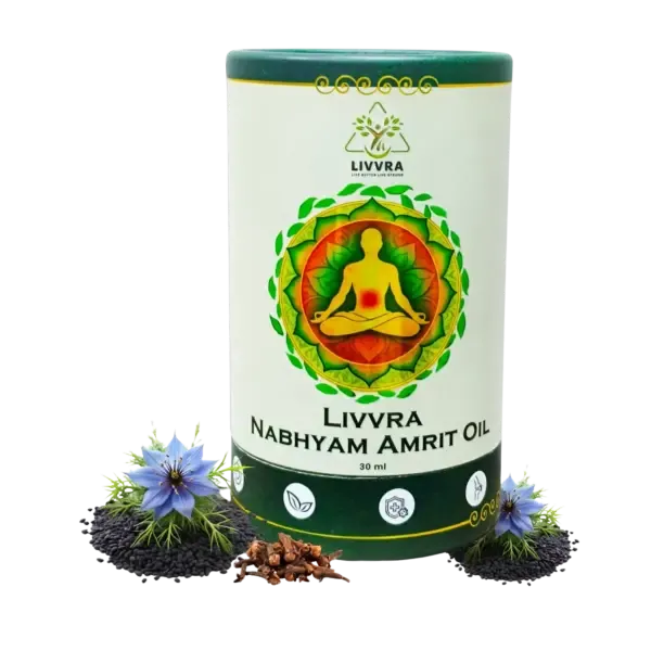 LIVVRA Nabhyam Amrit Oil – Ayurvedic Navel Care Oil (30ml)
