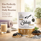 LIVVRA Gold Shilajit Resin – 75% Fulvic Acid | With Swarn Bhasma (20g) 3