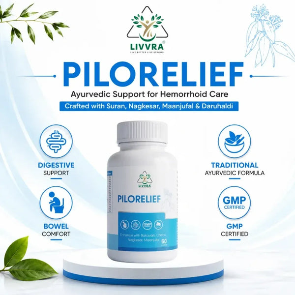 LIVVRA Piles Care Capsules — Piles & Fistula Relief (40 Capsules)