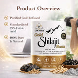 LIVVRA Gold Shilajit Resin – 75% Fulvic Acid | With Swarn Bhasma (20g) 6
