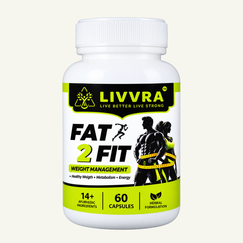 LIVVRA Fat 2 Fit Capsule | Ayurvedic Formula to Manage Weight Naturally